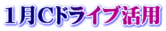 1月Cドライブ活用